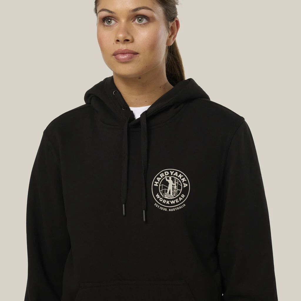 Hard Yakka Y08129 Women's Heritage Hoodie-Black