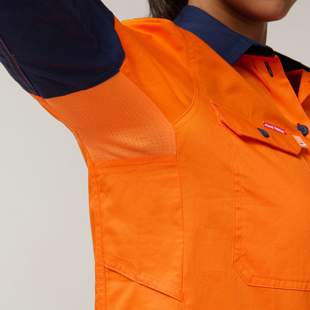 Hard Yakka Y08225 Women's Koolgear Hi-vis Ventilated L/S Shirt