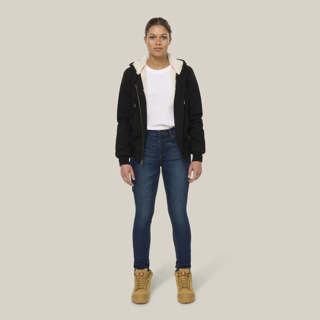 Hard Yakka Y08422 Women's Bomber Jacket-Black
