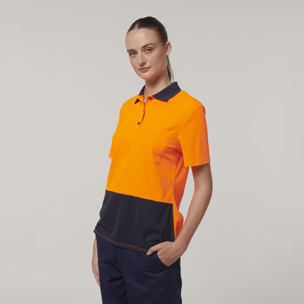 Hard Yakka Y08601 Women's Short Sleeve Hi Vis Polo