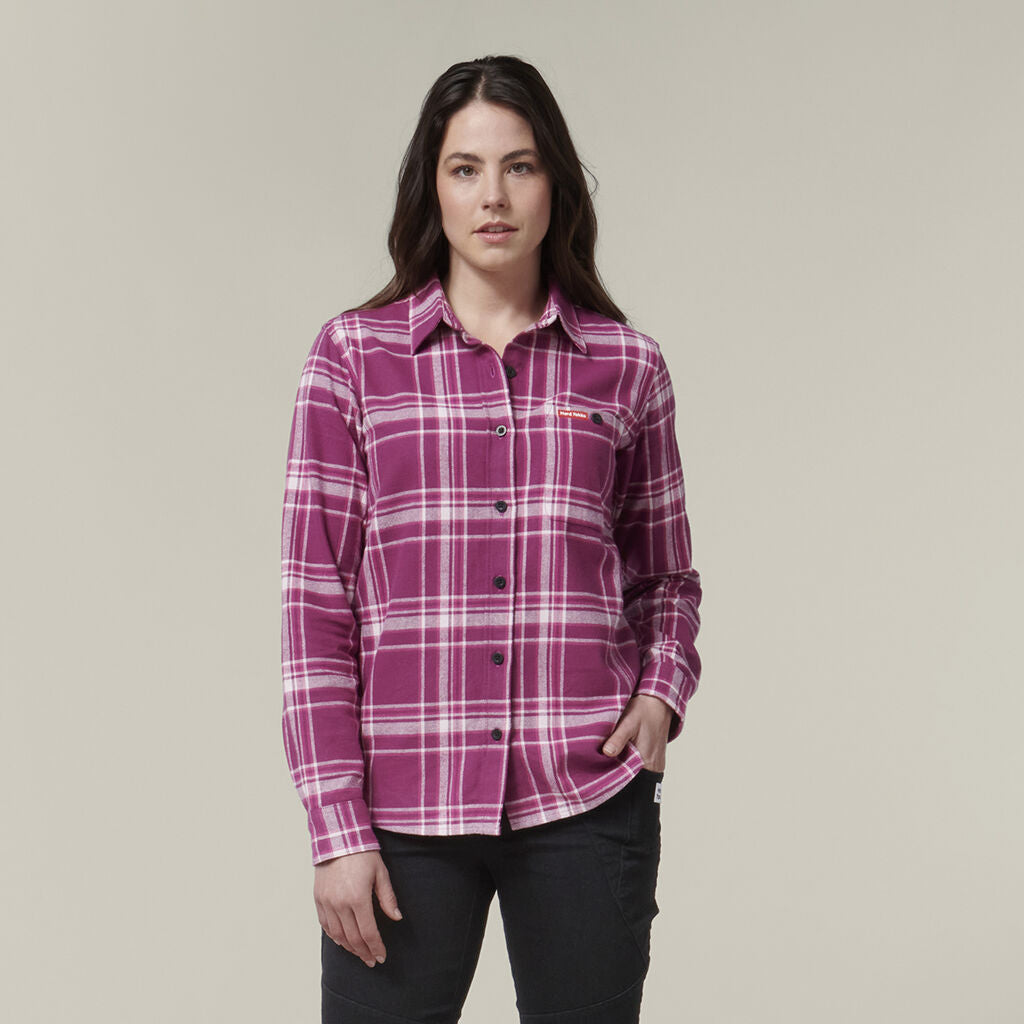 Hard Yakka Y08744 Women's Check Flannie