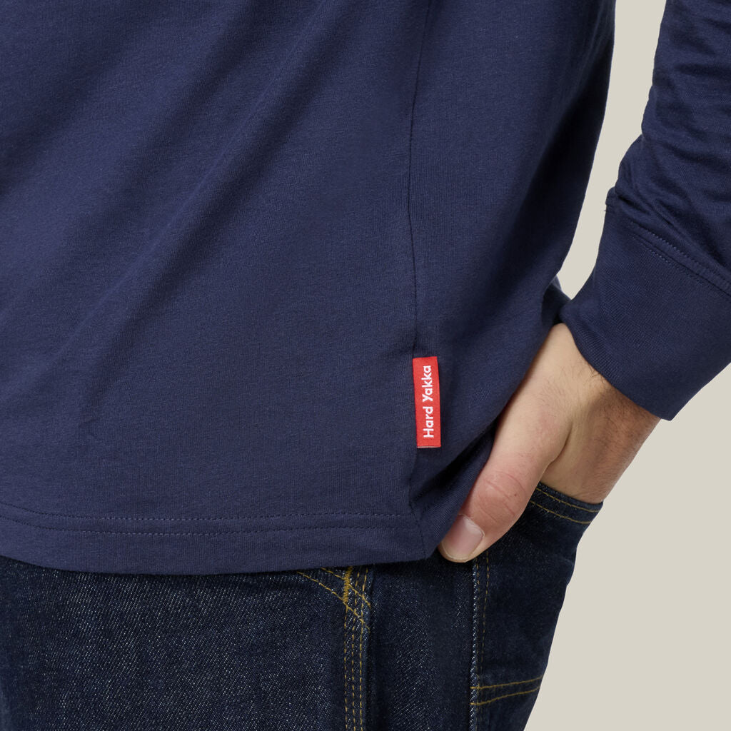 Hard Yakka Y11244 Heritage Long Sleeve Tee With Hood