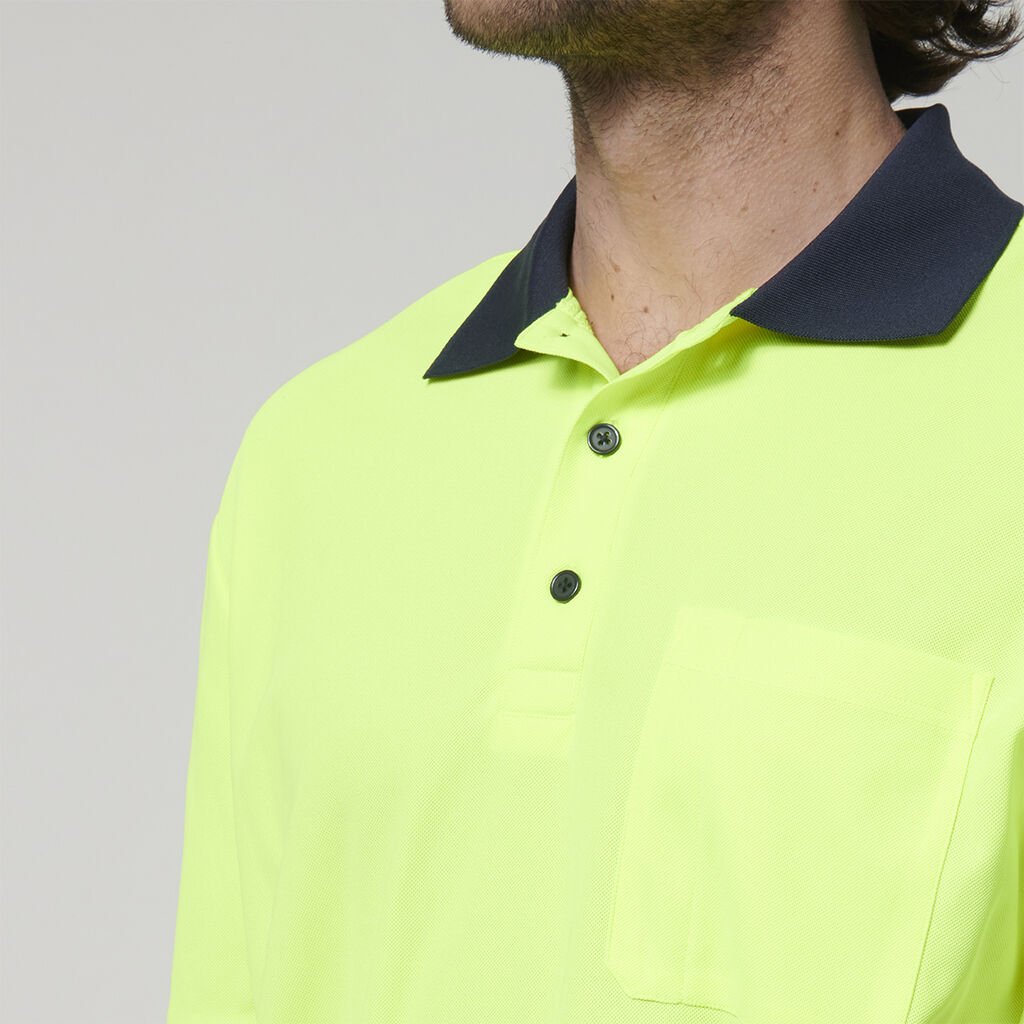 Hard Yakka Y19616 Men's Short Sleeve Hi Vis Polo