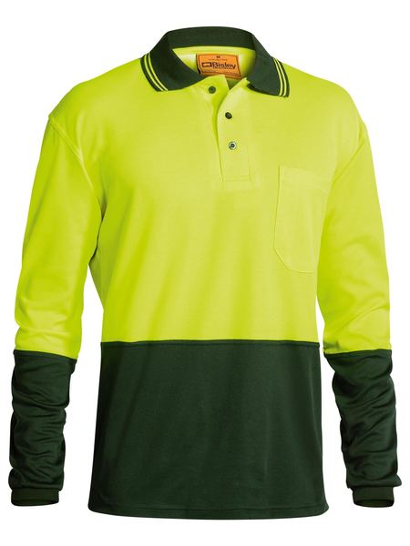 Bisley BK6234 Two Tone Hi-vis Polo L/S Shirt