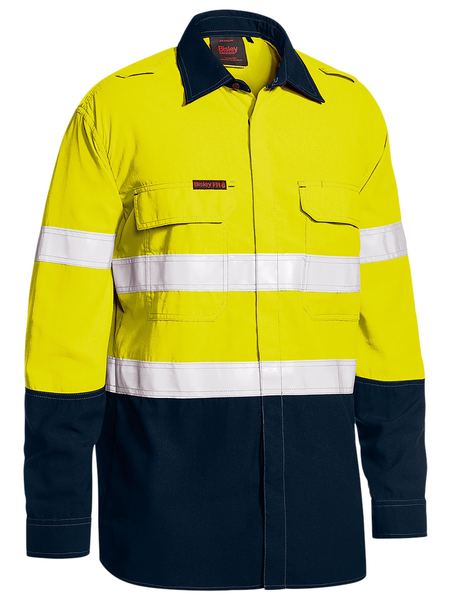 Bisley BS8237T Tencate Tecasafe® Plus 480 Taped Hi Vis Lightweight Fr Vented Shirt