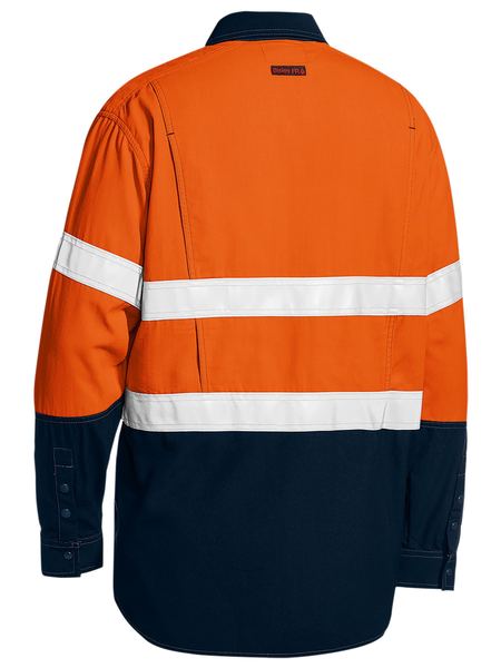 Bisley BS8237T Tencate Tecasafe® Plus 480 Taped Hi Vis Lightweight Fr Vented Shirt