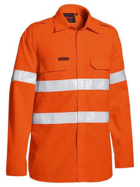 Bisley BS8238T Tencate Tecasafe® Plus 480 Taped Hi-vis Lightweight Fr Vented L/S Shirt