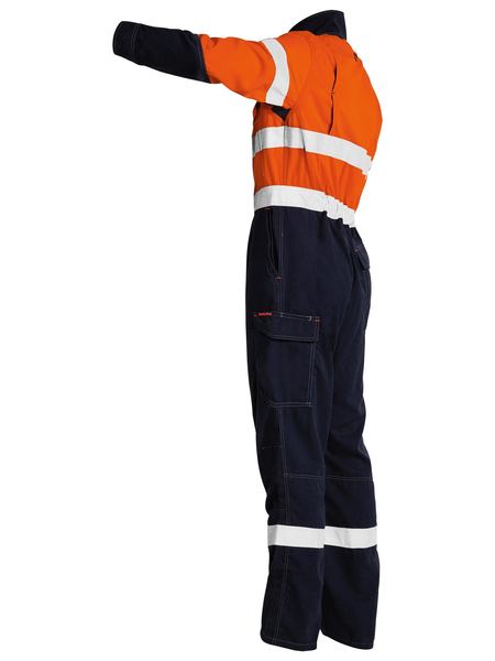 Bisley Tencate Tecasafe® Plus 700 Taped Hi Vis Engineered Fr Vented Coverall BC8086T