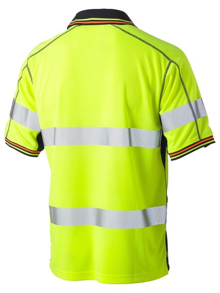 Bisley BK1219T Taped Two Tone Hi-vis Polyester Mesh S/s Polo Shirt