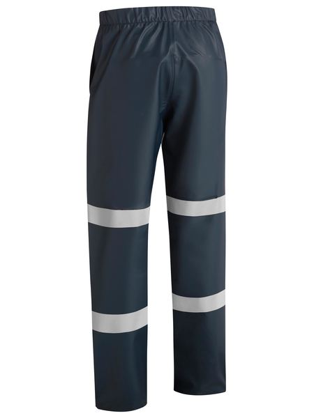 Bisley BP6936T Taped Stretch PU Rain Pants-Navy