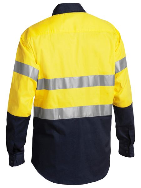 Bisley BT6456 Two Tone Hi-vis 3m Reflective Tape L/S Shirt