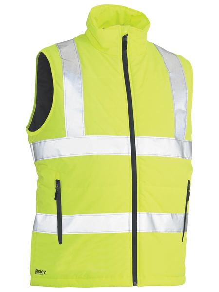 Bisley BV0329HT Taped Hi-vis Puffer Vest-Yellow