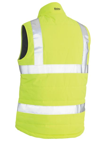 Bisley BV0329HT Taped Hi-vis Puffer Vest-Yellow