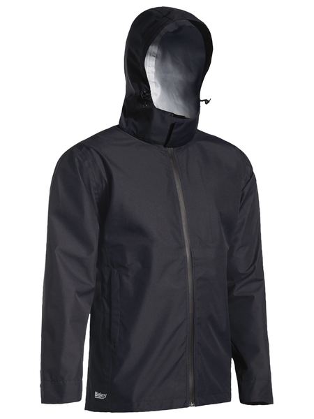 Bisley BJ6926 Lightweight Ripstop Rain Jacket-Black