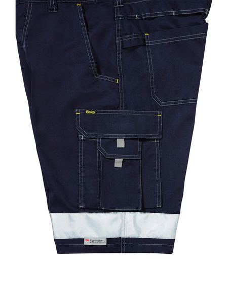 Bisley BSHC1432T Taped Cool Vented Lightweight Cargo Short Navy