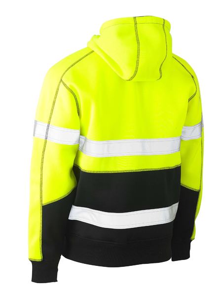 Bisley BK6619T Taped Hi-vis Two Tone Fleece Pullover Hoodie