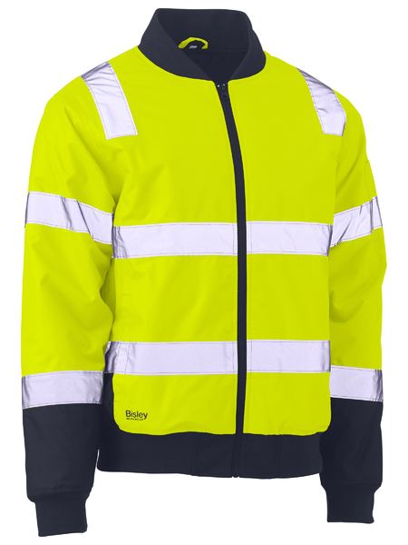 Bisley BJ6730T Taped Two Tone Hi-vis Bomber Jacket