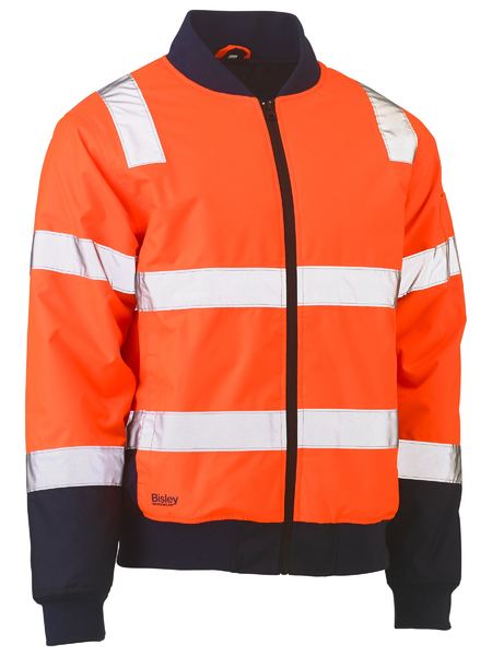 Bisley BJ6730T Taped Two Tone Hi-vis Bomber Jacket