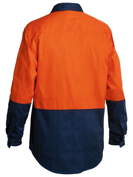Bisley BSC6267 Two Tone Closed Front Hi-vis Drill L/s Shirt