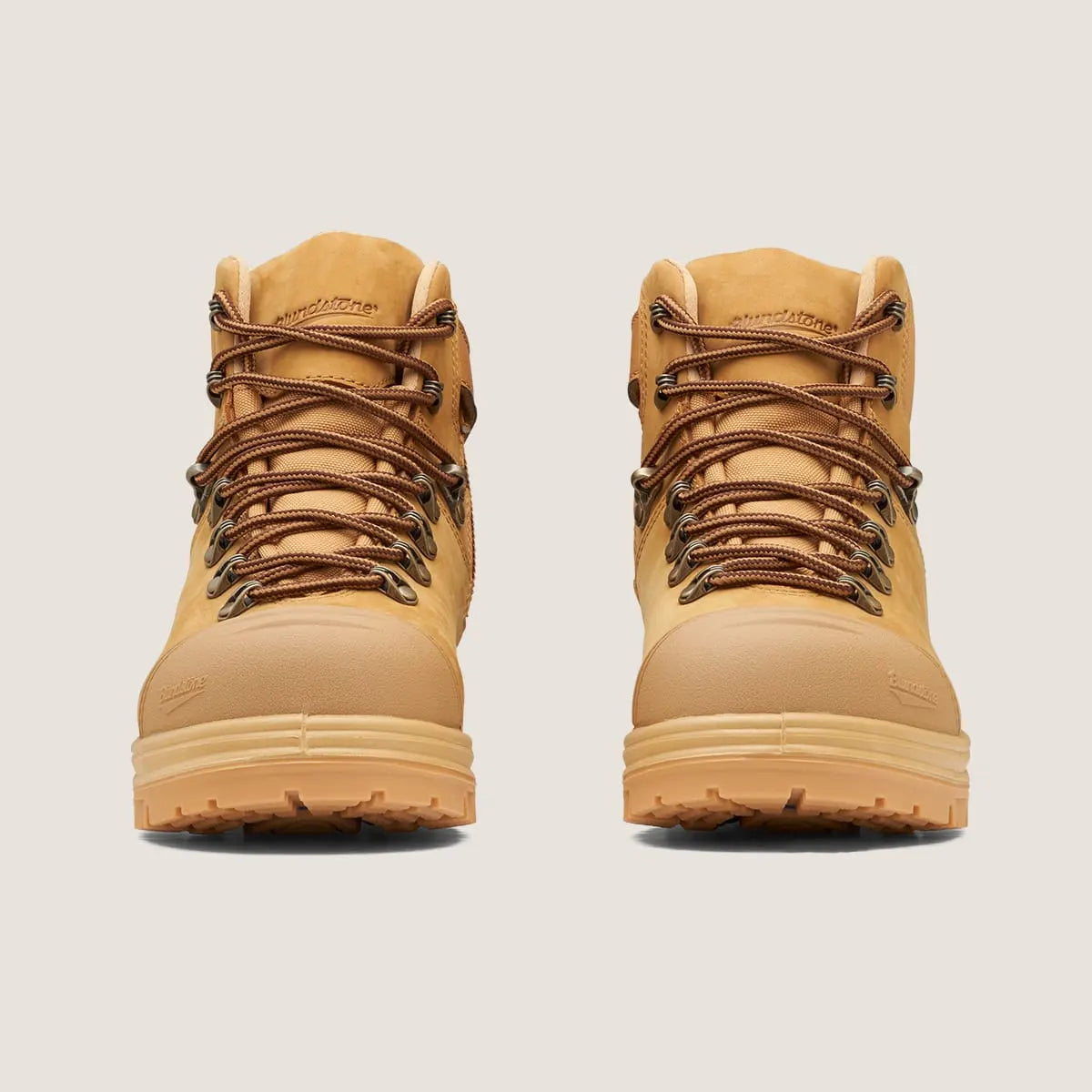 Blundstone 243 Unisex Zip Up Safety Boots-Wheat