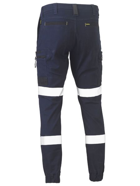 Bisley BPC6334T Flx And Move™ Taped Stretch Cargo Cuffed Pants- Navy