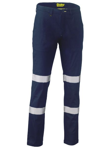 Bisley BP6008T Taped Biomotion Stretch Cotton Drill Work Pants