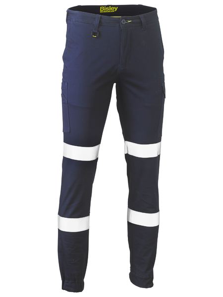 Bisley BPC6028T Taped Biomotion Stretch Cotton Drill Cargo Cuffed Pants