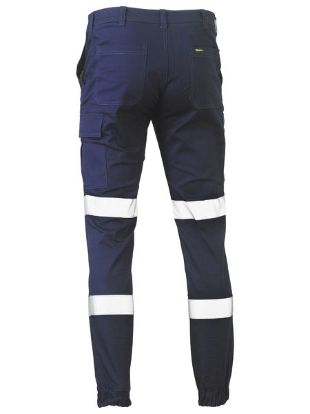 Bisley BPC6028T Taped Biomotion Stretch Cotton Drill Cargo Cuffed Pants