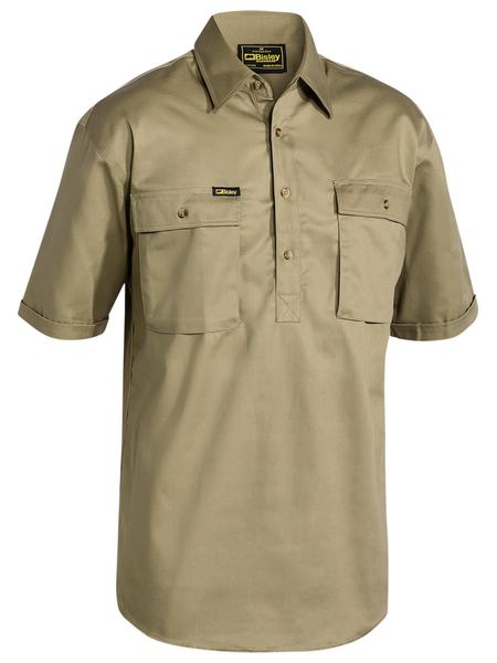 Bisley BSC1433 Closed Front Cotton Drill S/S Shirt