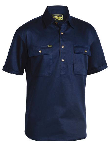 Bisley BSC1433 Closed Front Cotton Drill S/S Shirt