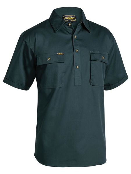 Bisley BSC1433 Closed Front Cotton Drill S/S Shirt