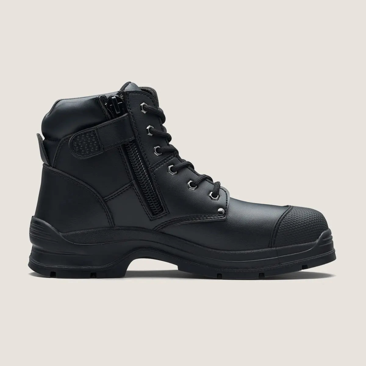 Blundstone 322 Unisex Zip Up Series Safety Boots-Black