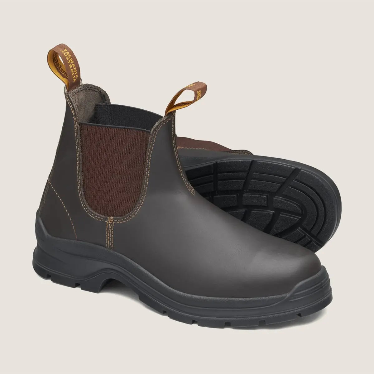 Blundstone 405 Elastic Sided Non Safety Boot-Brown