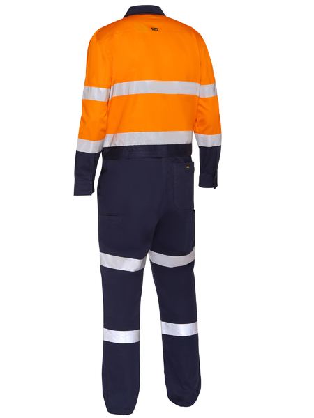 Bisley BC6066T Taped Hi-vis Work Coverall With Waist Zip Opening