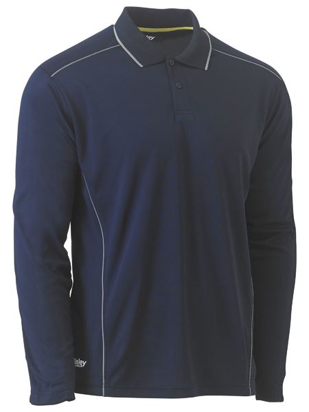 Bisley BK6425 Cool Mesh L/s Polo With Reflective Piping