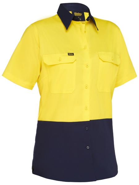 Bisley BL1895 Women's Cool Lightweight Hi-vis Drill Shirt