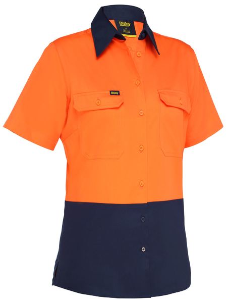 Bisley BL1895 Women's Cool Lightweight Hi-vis Drill Shirt