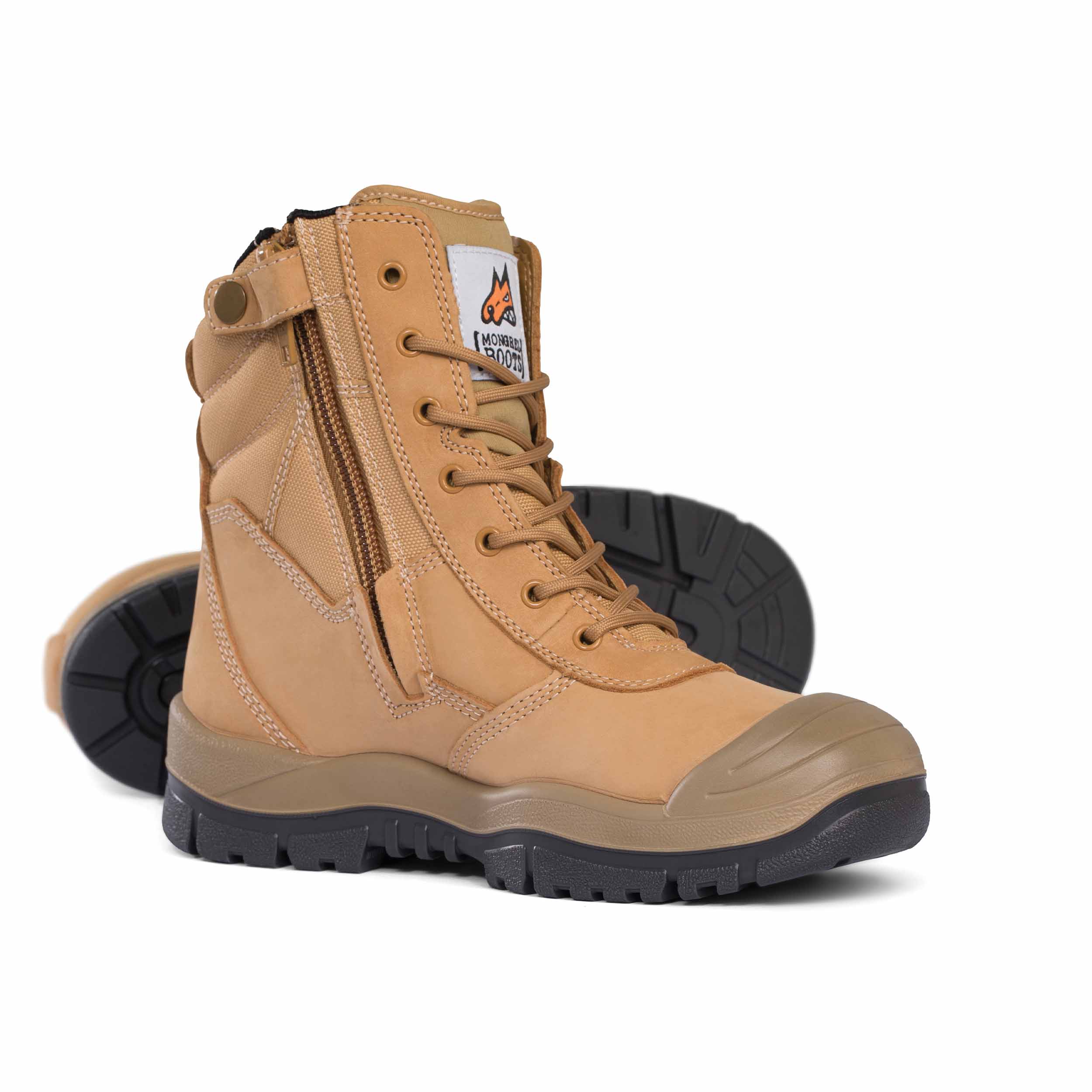 Mongrel 451050 High Leg Zipsider Boot W/ Scuff Cap