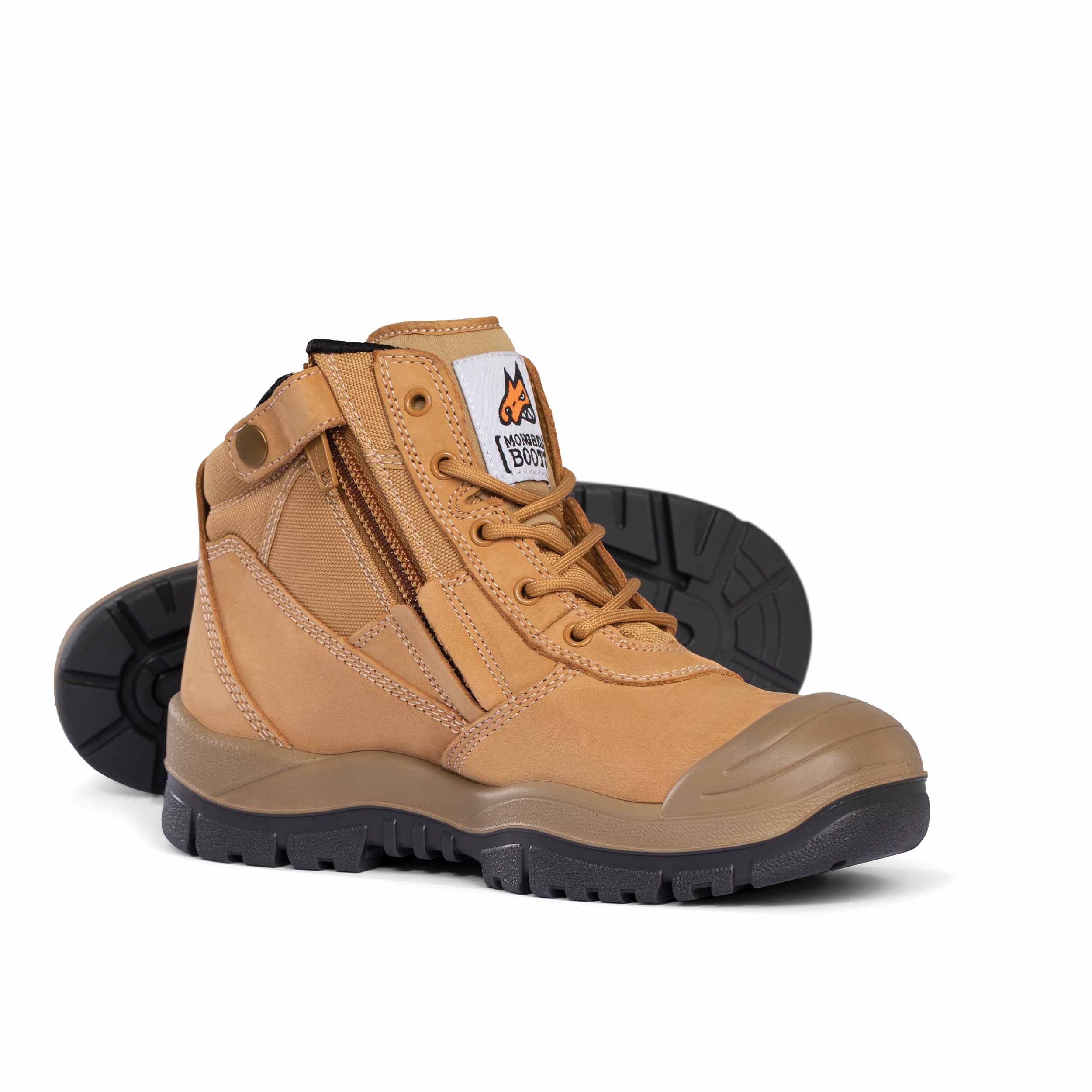 Mongrel 461050 Wheat Zipsider Safety Boot With Scuff