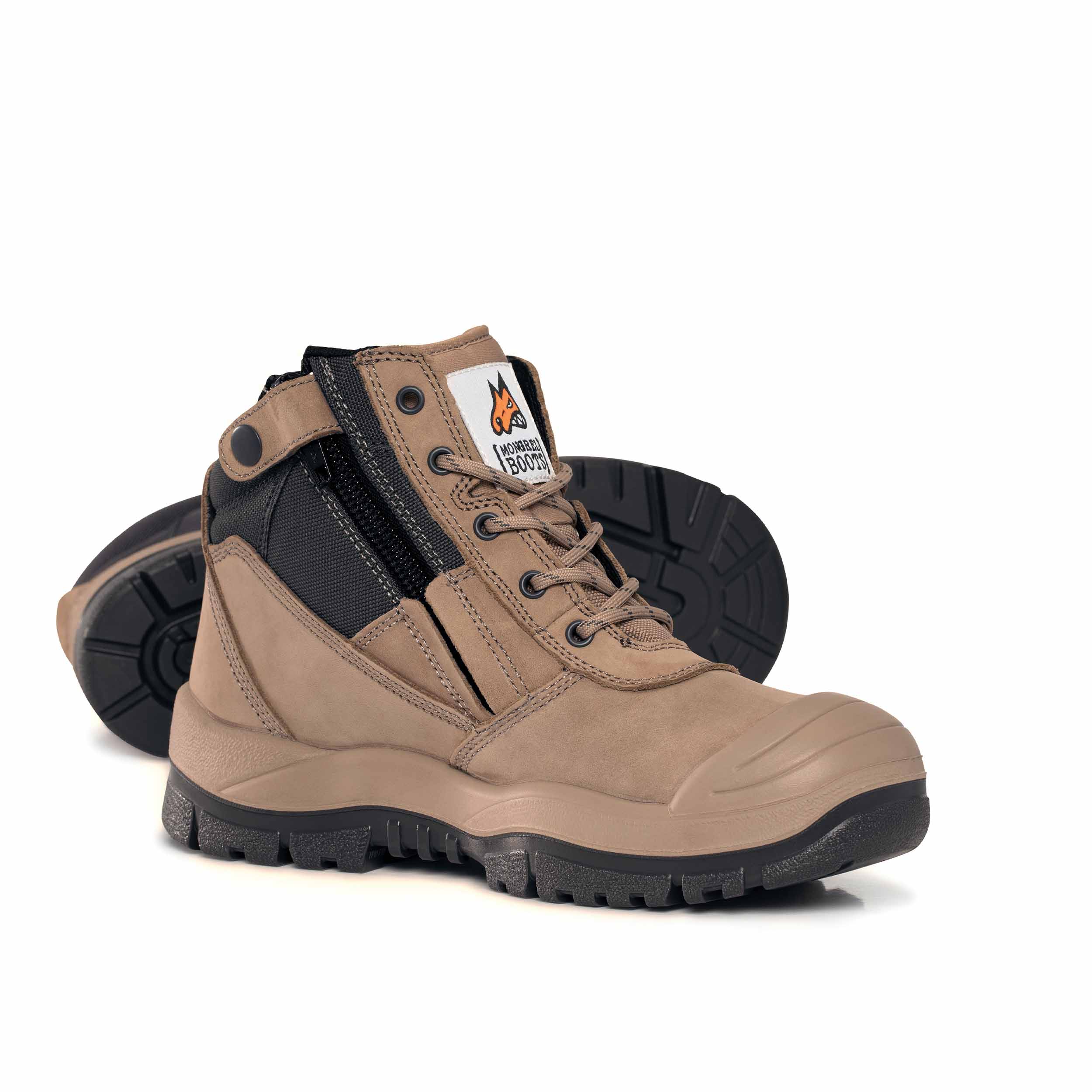 Mongrel 461060 Zipsider Boot W/ Scuff Cap