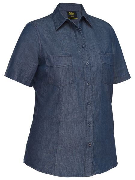 Bisley BL1602 Women's Short Sleeve Denim Work Shirt