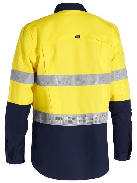 Bisley BSC6415T X Airflow™ Closed Front Taped Hi-vis Ripstop Shirt