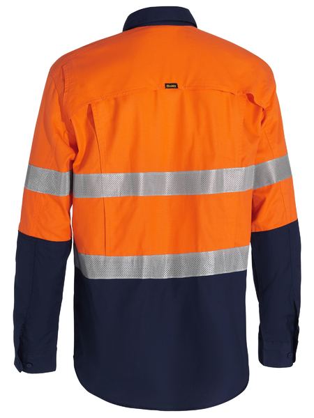 Bisley BSC6415T X Airflow™ Closed Front Taped Hi-vis Ripstop Shirt