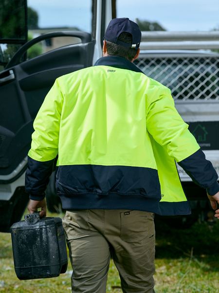 Bisley BJ6730 Two Tone Hi-vis Bomber Jacket