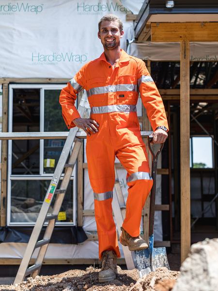 Bisley BC607T8 Orange Hi-vis Overalls