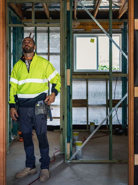 Bisley BK6987T Taped Hi-vis Fleece Pullover With Sherpa Lining