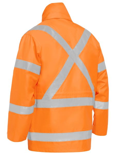 Bisley BJ6974XT Rail Orange X Taped 4 In 1 Rain Jacket