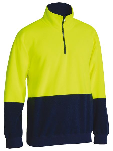Bisley BK6889 Hi-vis Polar fleece Zip Pullover