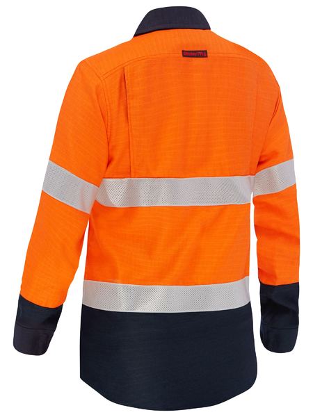 Bisley BL8438T Apex 185 Women's Taped Hi-vis Fr Vented Shirt