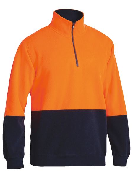 Bisley BK6889 Hi-vis Polar fleece Zip Pullover